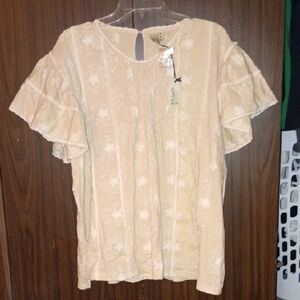 Jaded Gypsy "Twinkle In Your Eye" Cotton With Lace Looking Accents